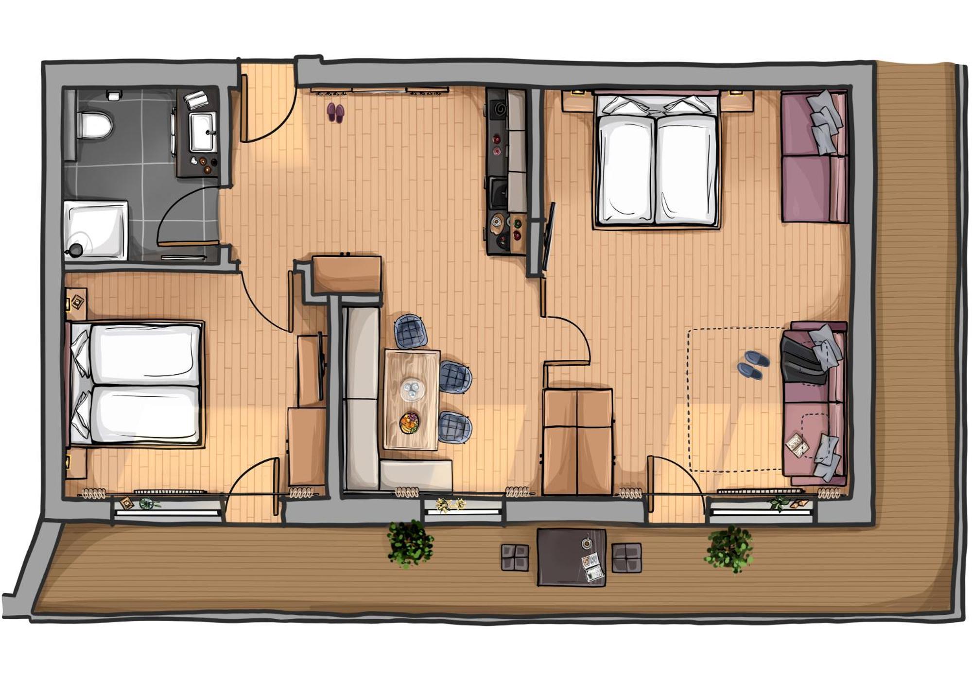 Appartement Appartementhaus Sonnalm